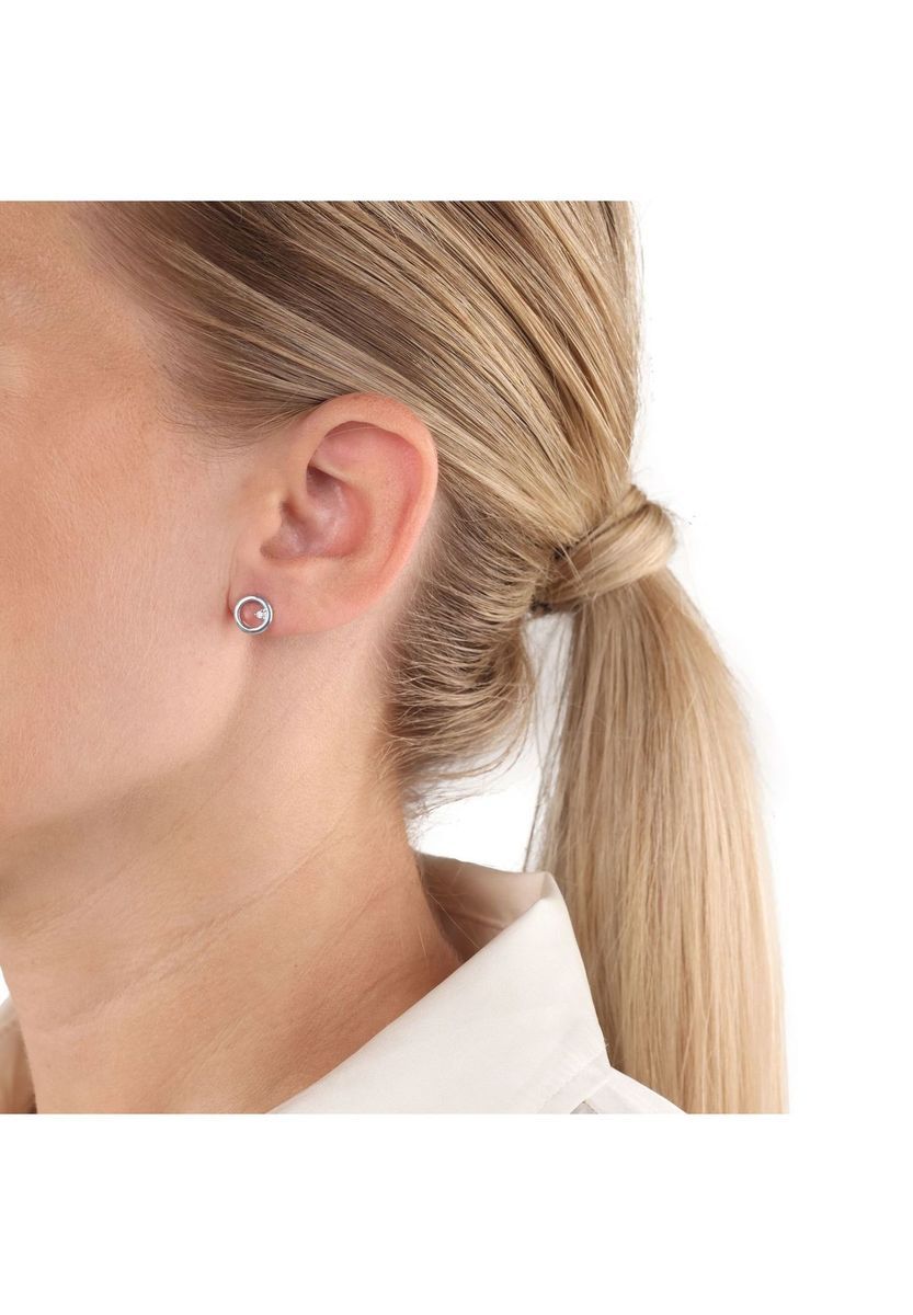 Elegante offene Kreis-Ohrstecker