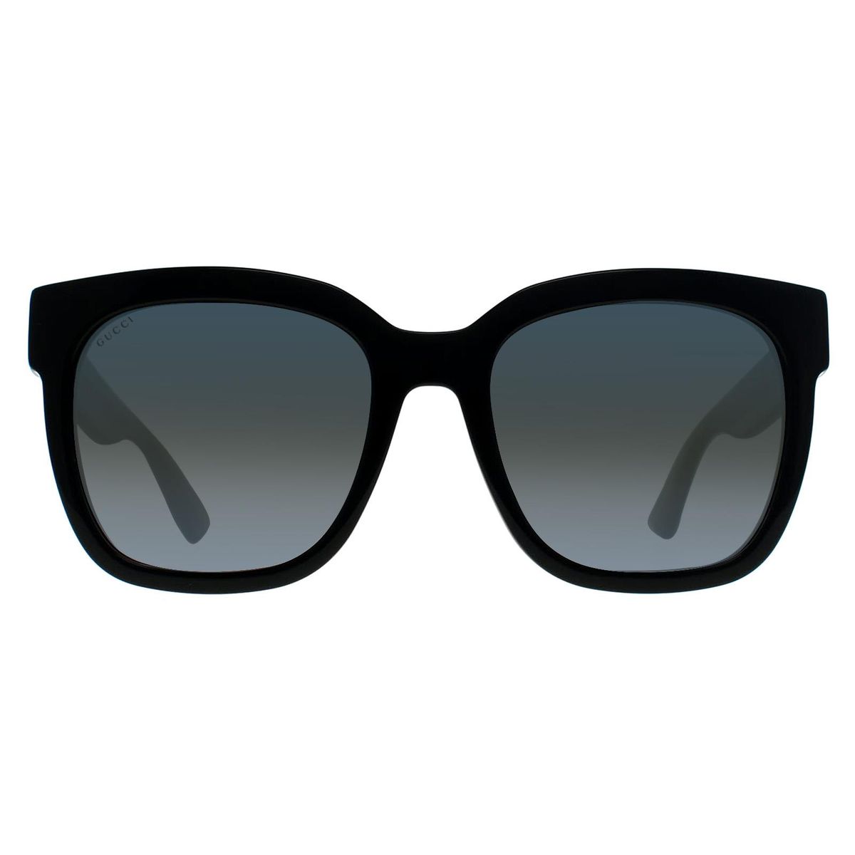 Oversize-Sonnenbrille mit quadratischem Rahmen und Glitzer