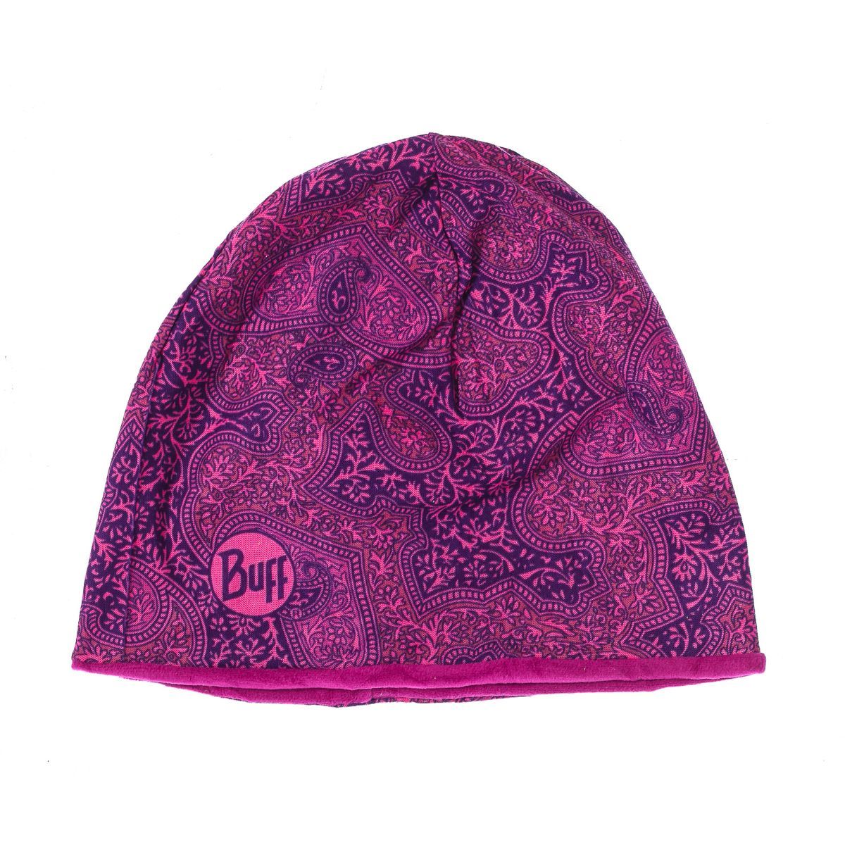 Fleece-gefütterte Mütze mit Paisley-Muster