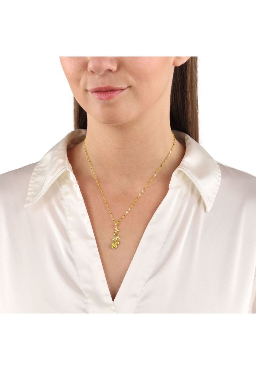 Elegante Halskette mit Rosenanhänger