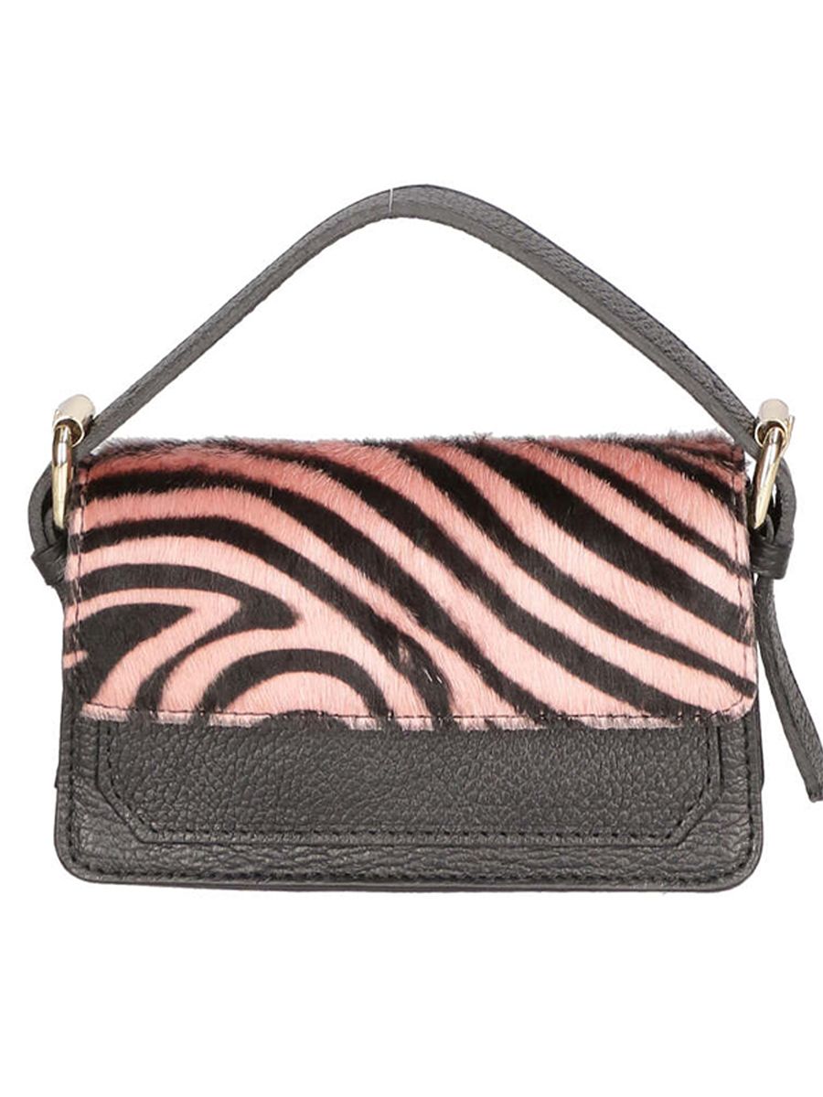 Mini-Tasche mit Zebra-Muster