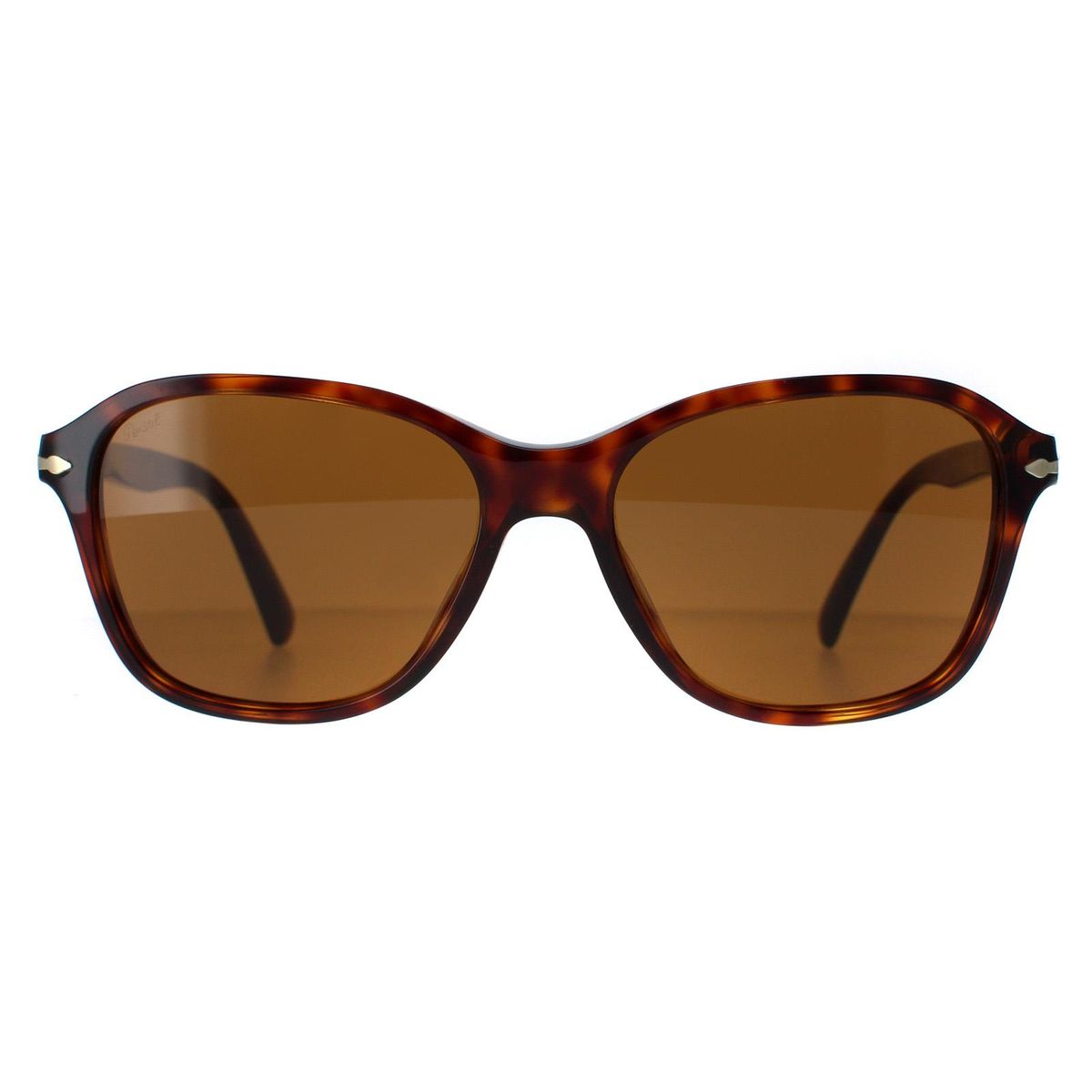 Elegante quadratische Sonnenbrille in Schildpatt-Optik