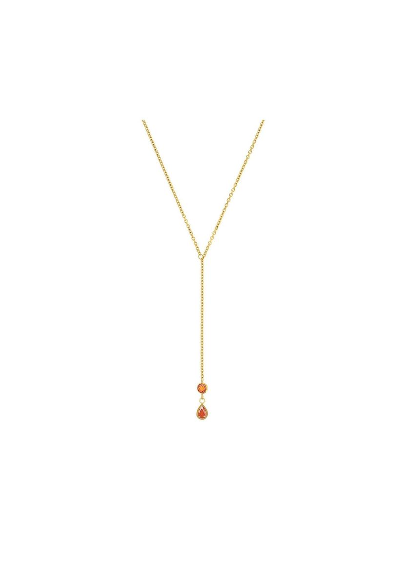 Elegante Y-Kette mit Zirkonia