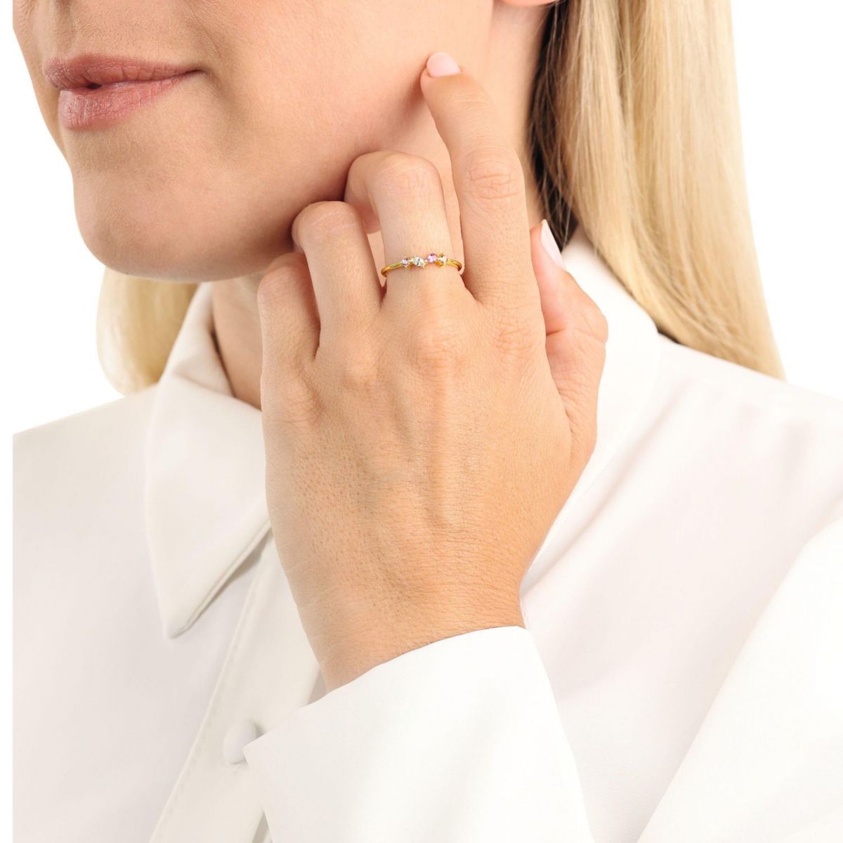 Asymmetrischer Ring mit gemischten Schliffen