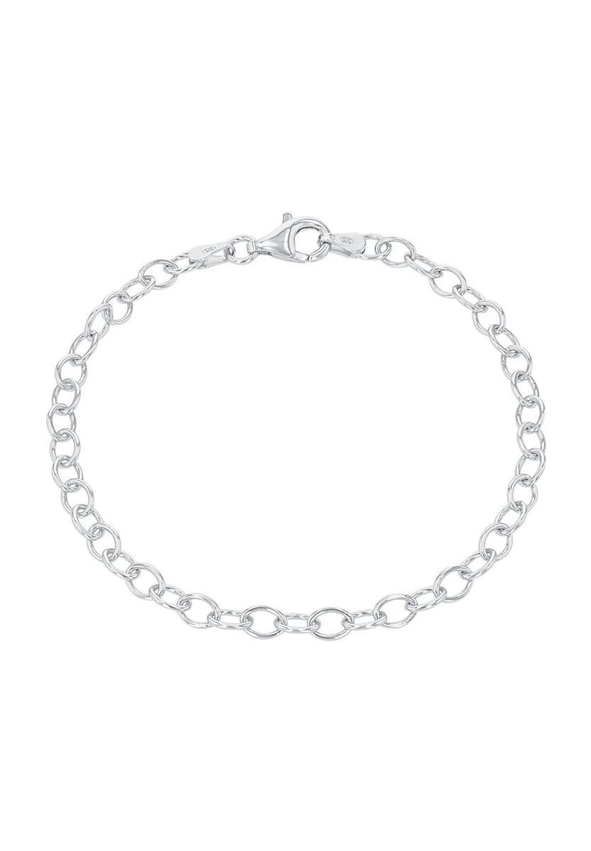 Charm-Armband aus poliertem Sterling-Silber