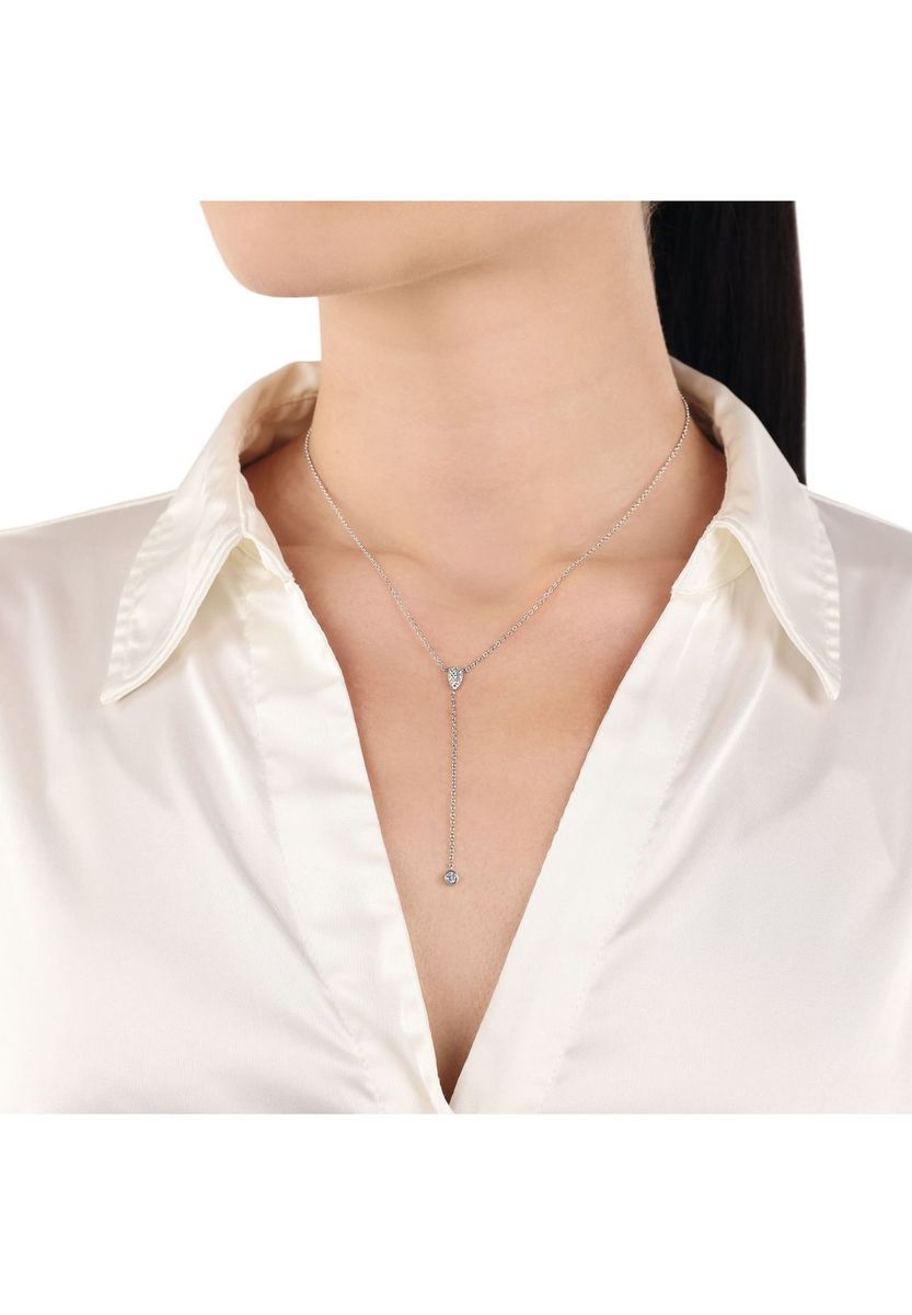 Elegante Zirkonia Y-Halskette