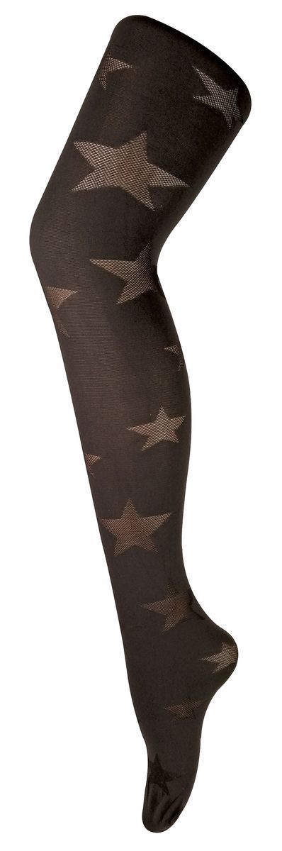 Blickdichte Strumpfhose mit Sternenmuster
