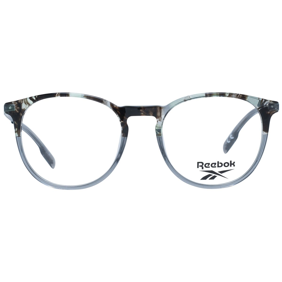 Runde marmorierte zweifarbige Brille