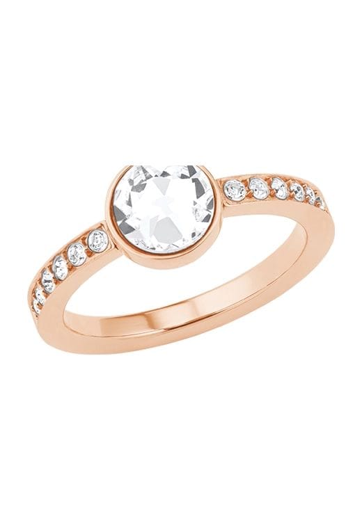 Roségoldener Ring mit Kristallbesatz