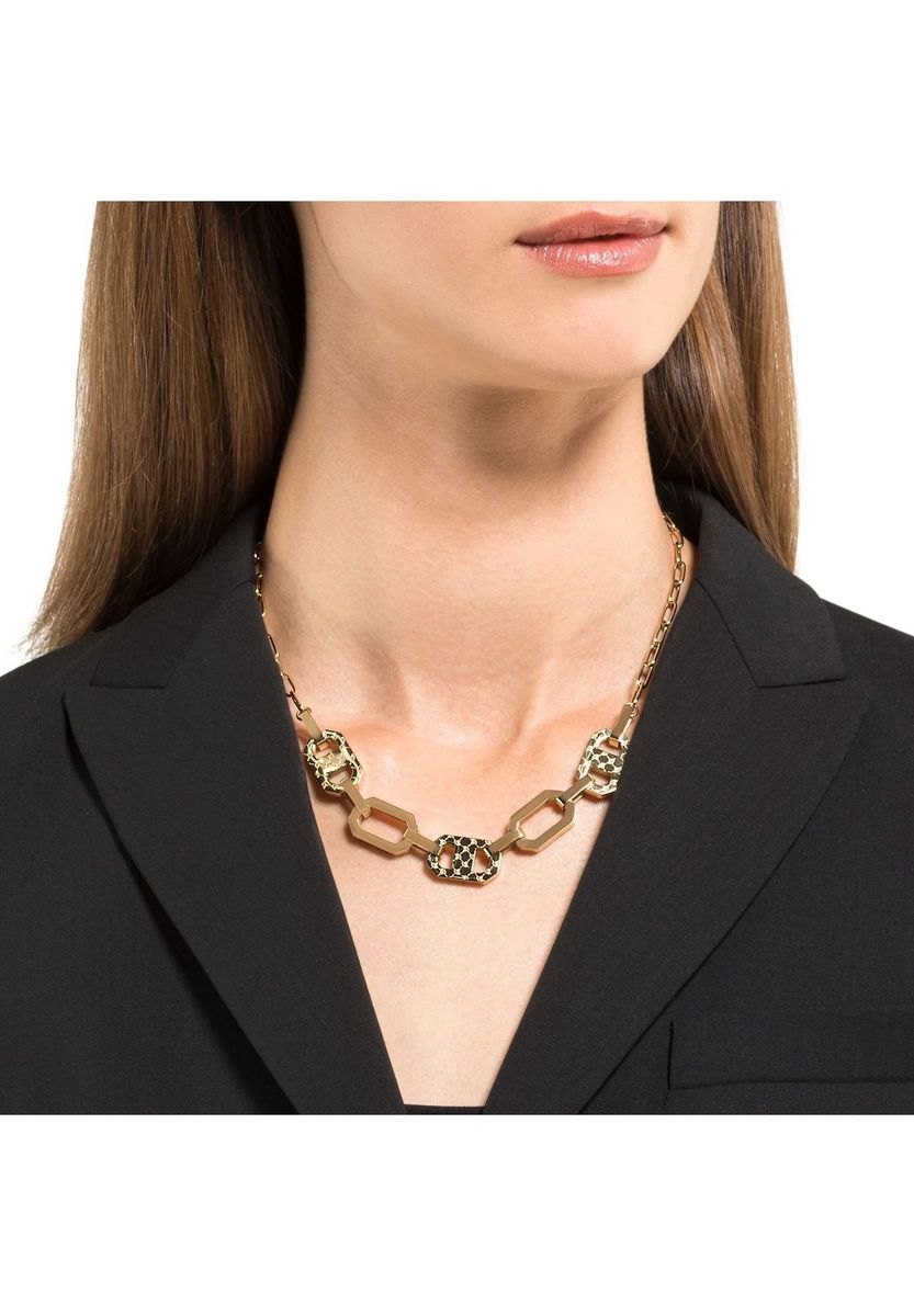 Hexagon-Gliederkette mit Blumenmuster