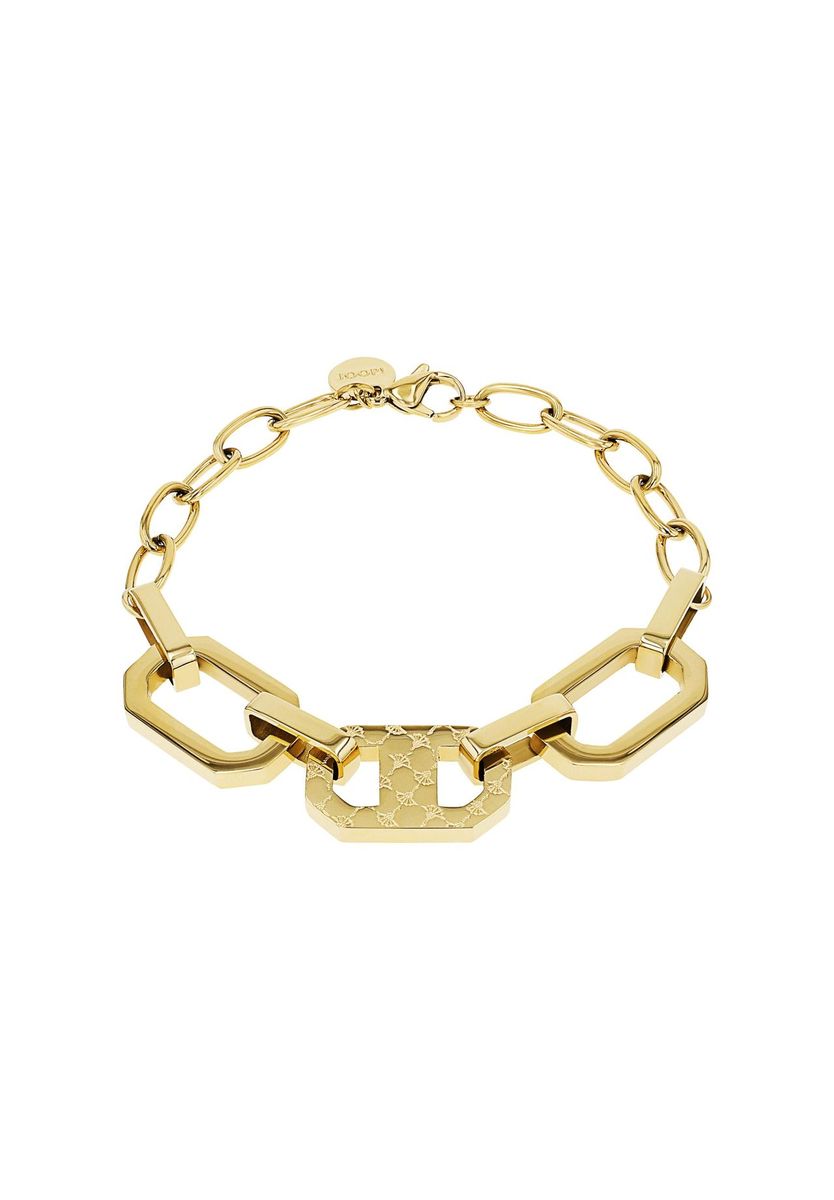 Massives Gliederkettenarmband mit Hexagon-Motiv