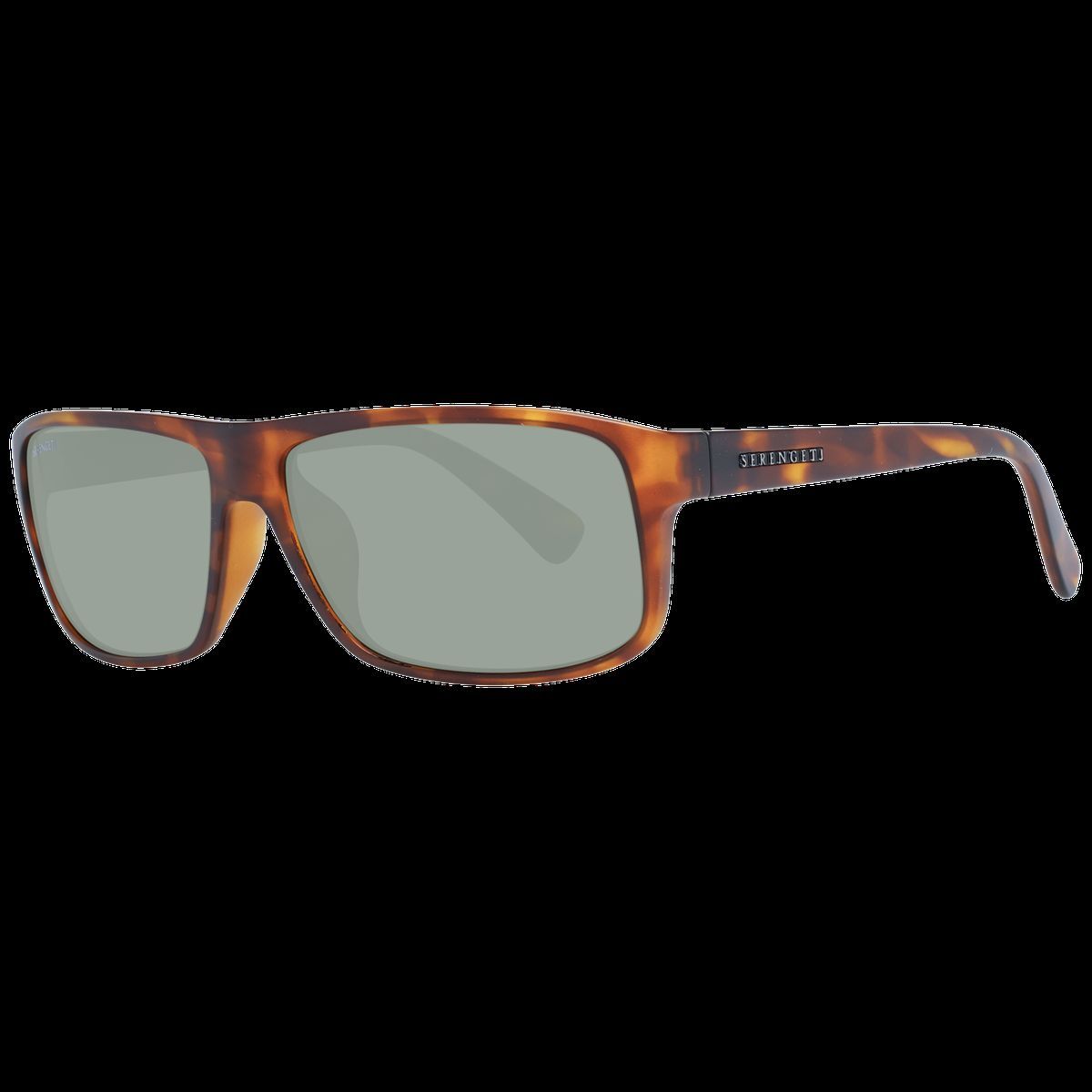 Klassische rechteckige Sonnenbrille in Schildpatt-Optik