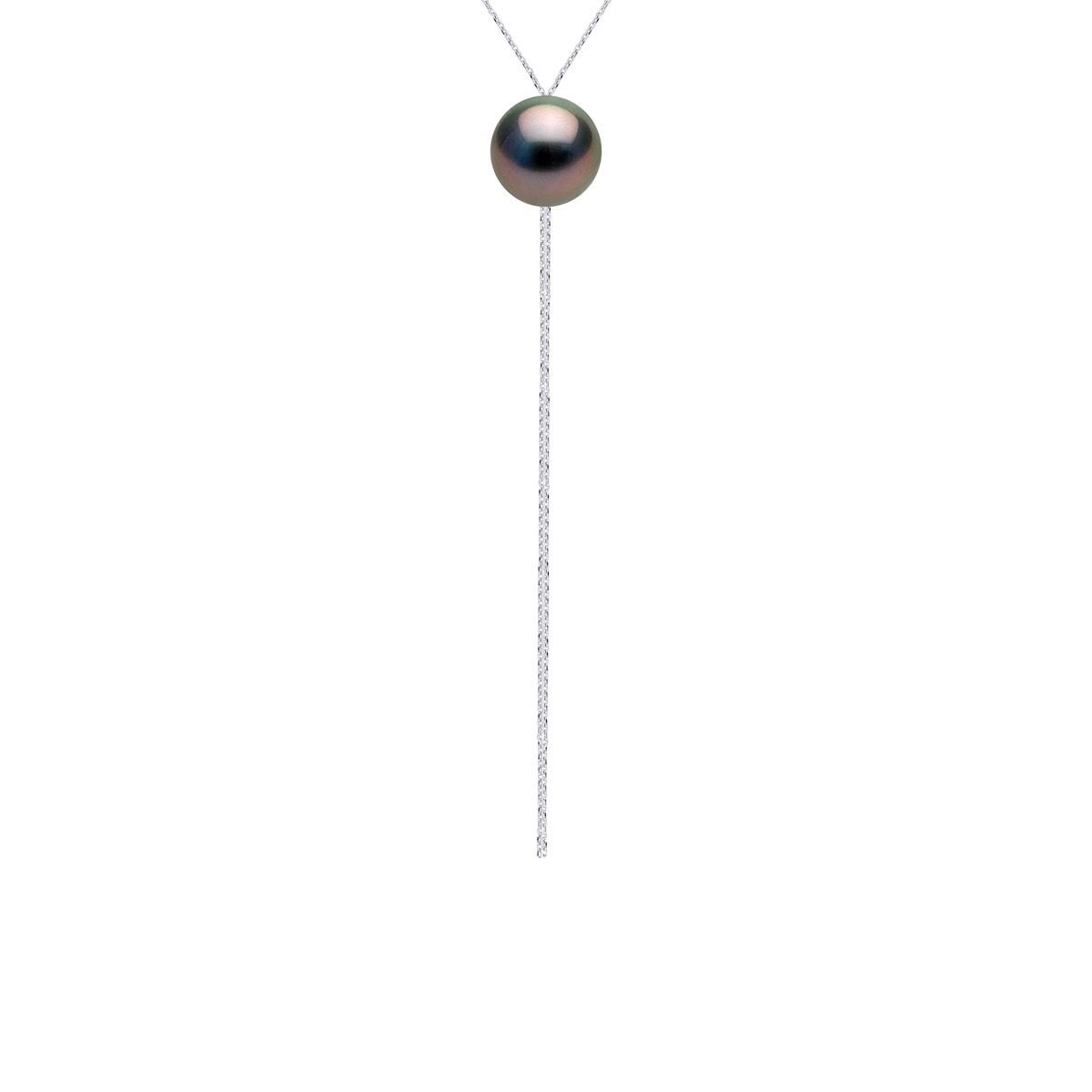 Elegante Tahiti-Perlen-Lariat-Halskette
