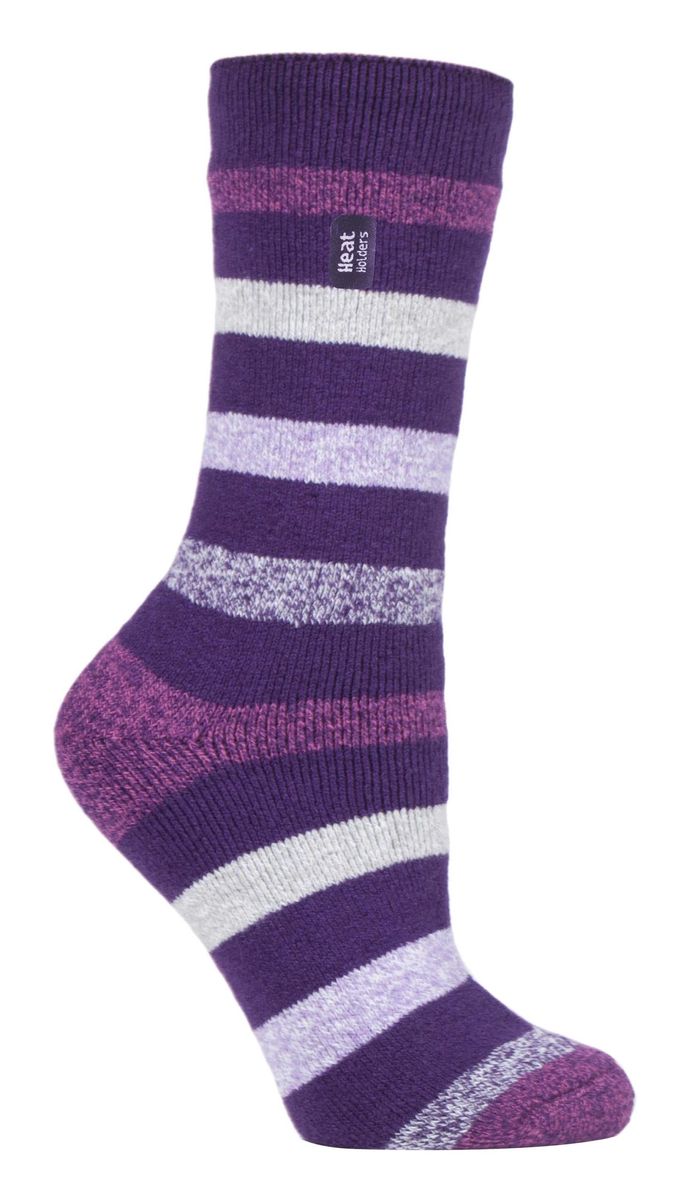 Thermosocken mit Streifenmuster