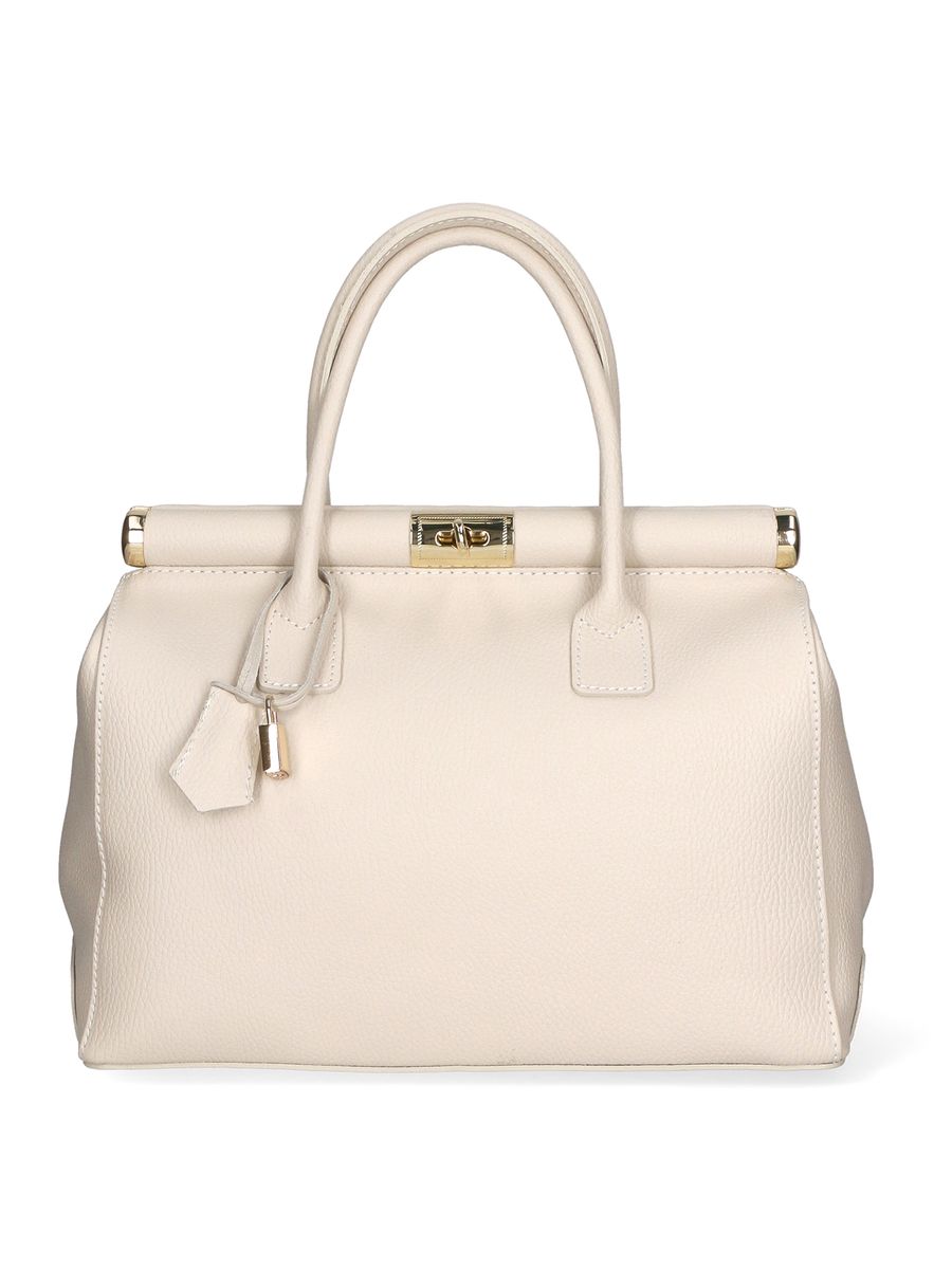Elegante Henkeltasche aus strukturiertem Leder