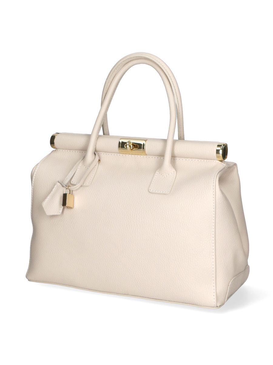 Elegante Henkeltasche aus strukturiertem Leder