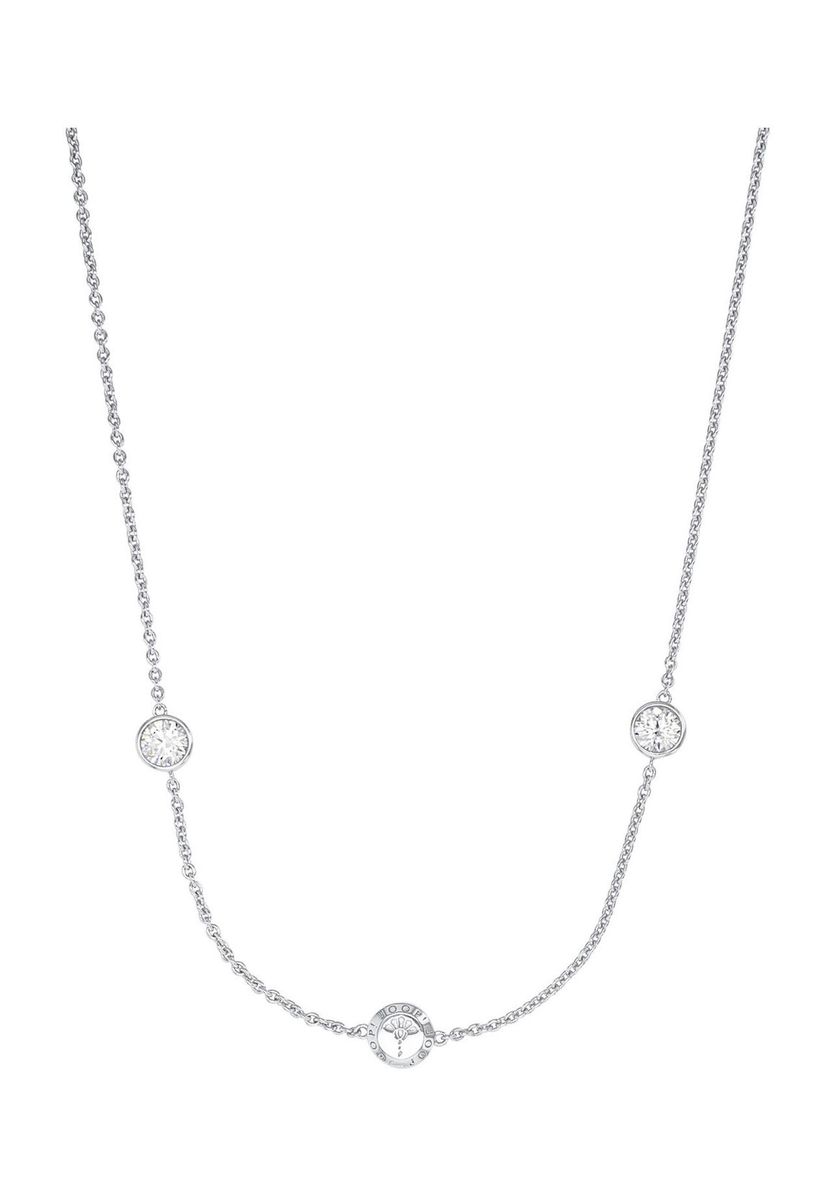 Minimalistische Kette mit Zirkonia-Steinen