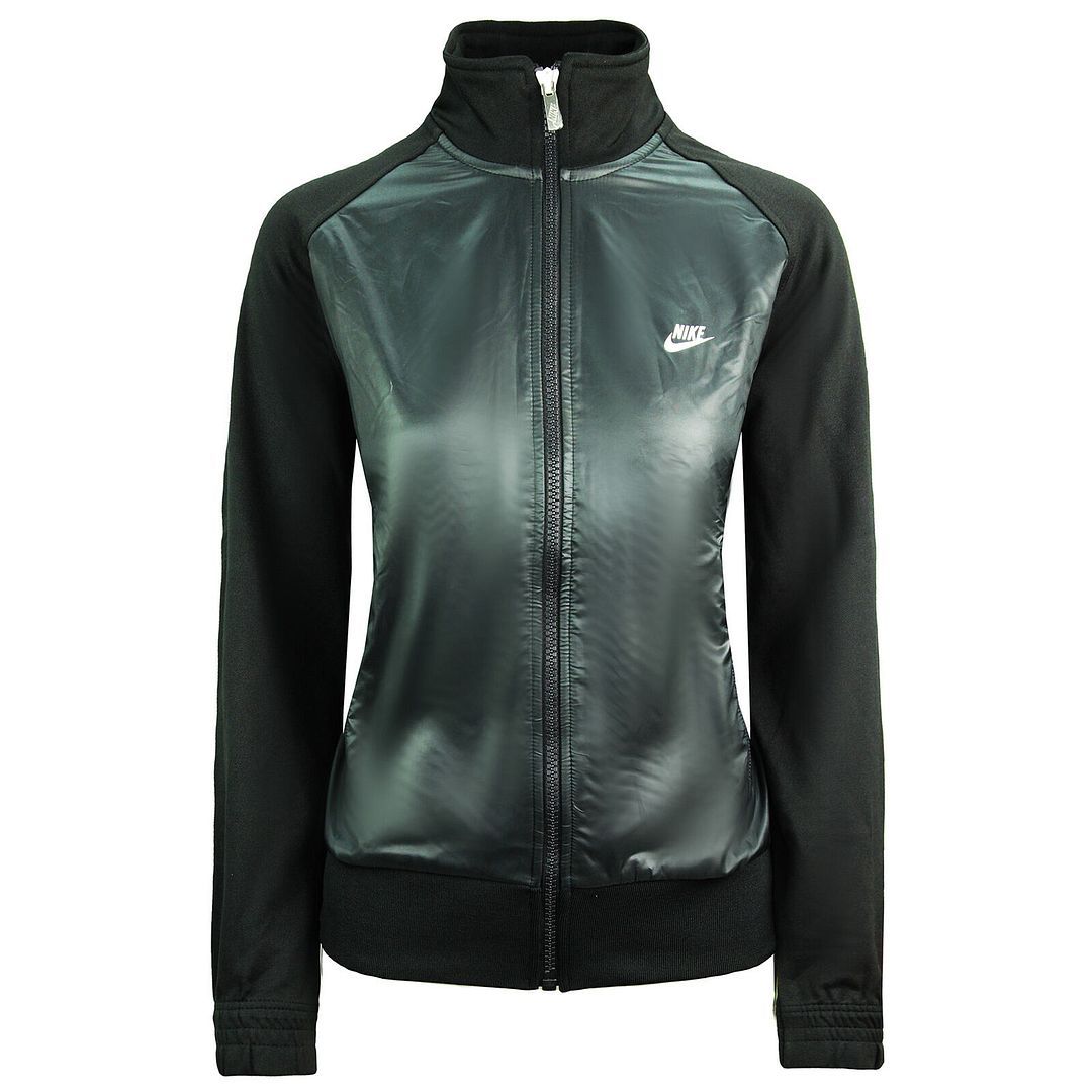 Mixed-Material Trainingsjacke mit Reißverschluss