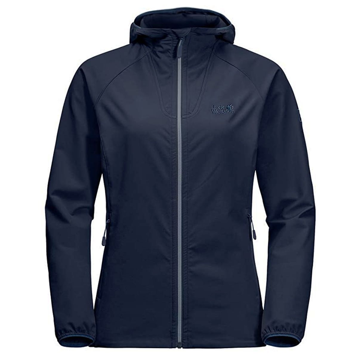 Leichte Softshell-Jacke mit Kapuze
