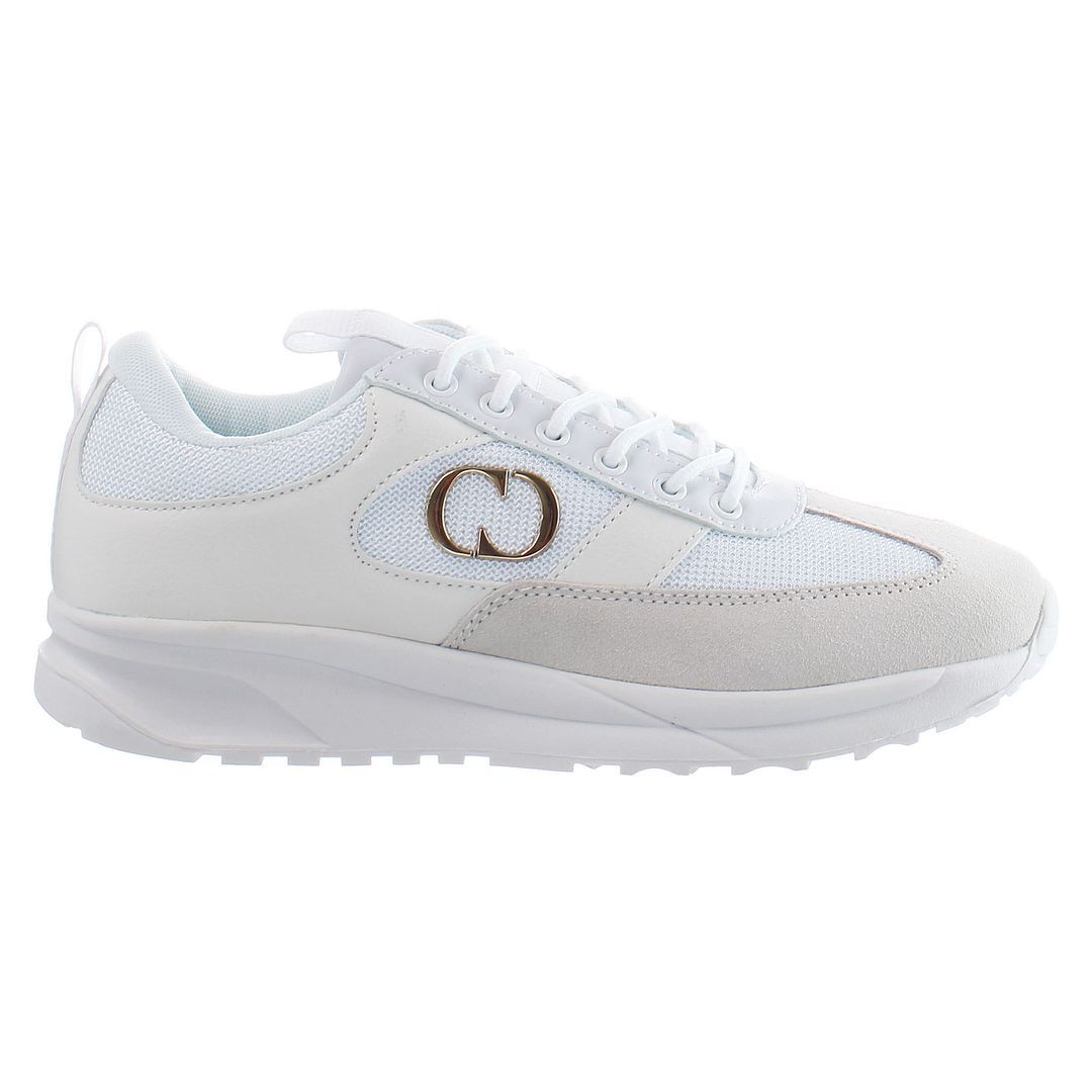 Sneaker aus Mesh und Wildleder