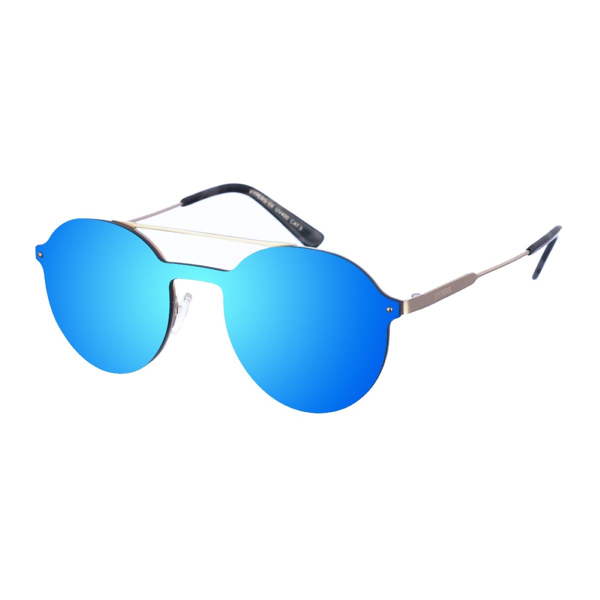 Elegante ovale Metallsonnenbrille