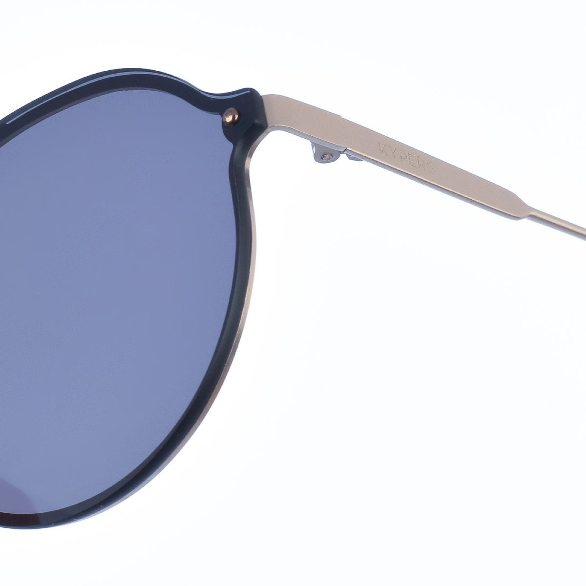 Elegante ovale Metallsonnenbrille