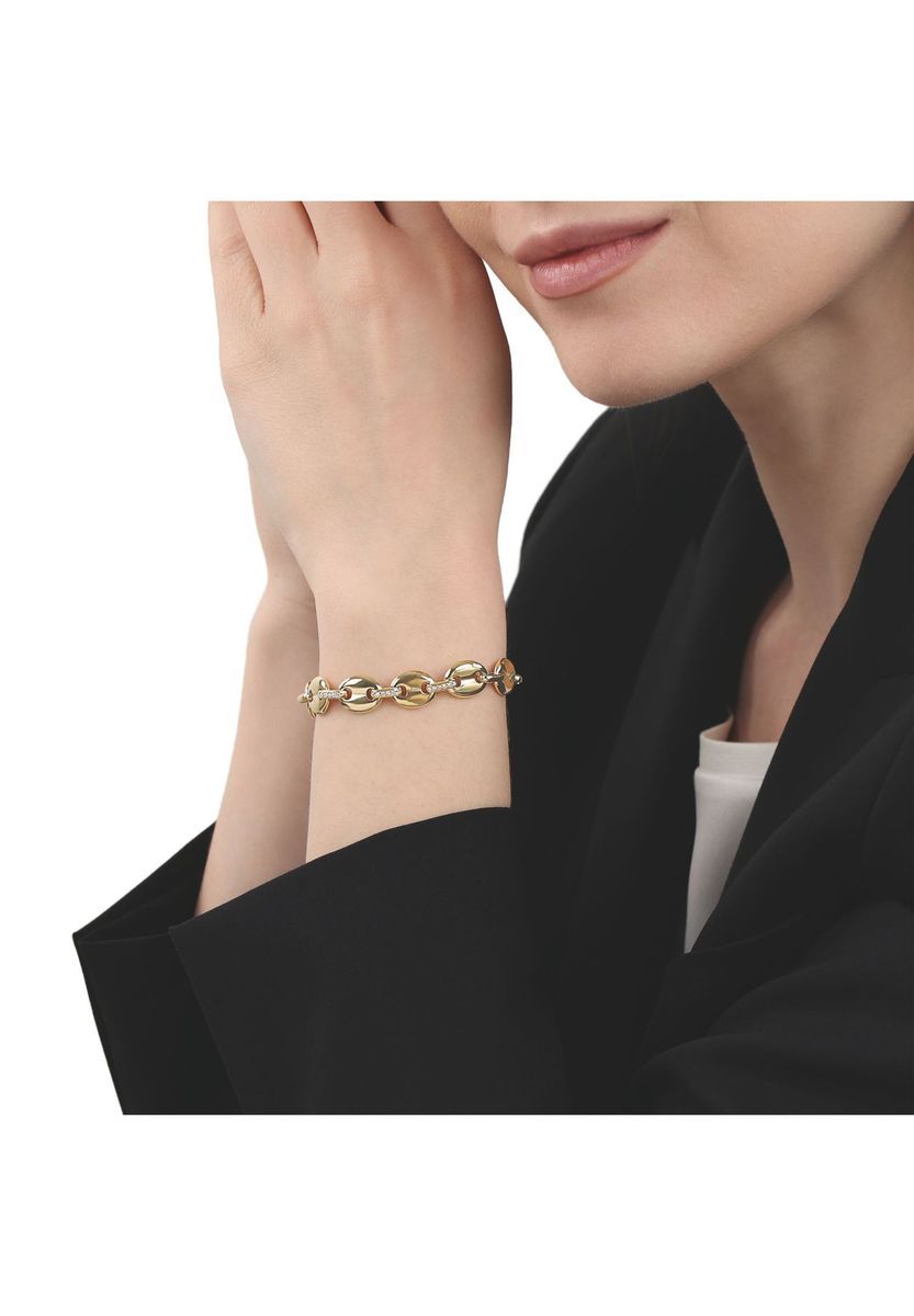 Elegantes Gliederarmband mit Kristallbesatz