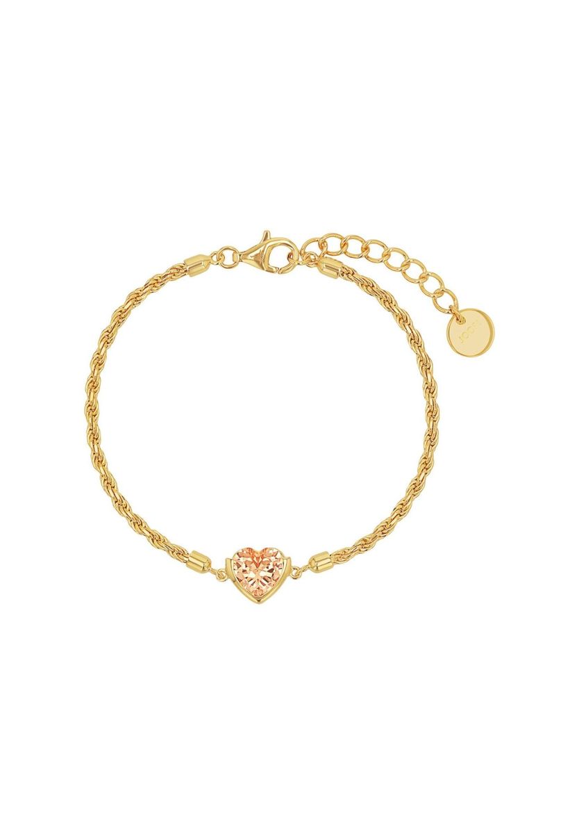 Kordelarmband mit Herz-Anhänger