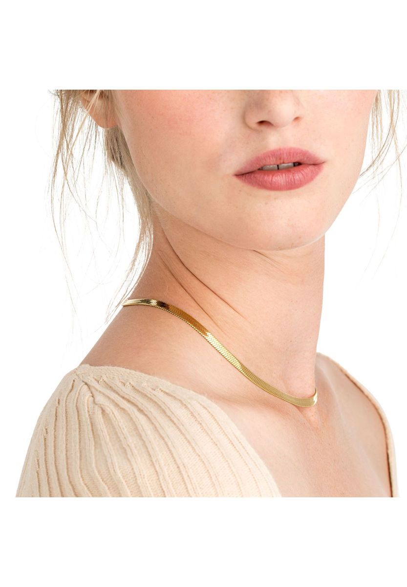Elegante flache Schlangenkette