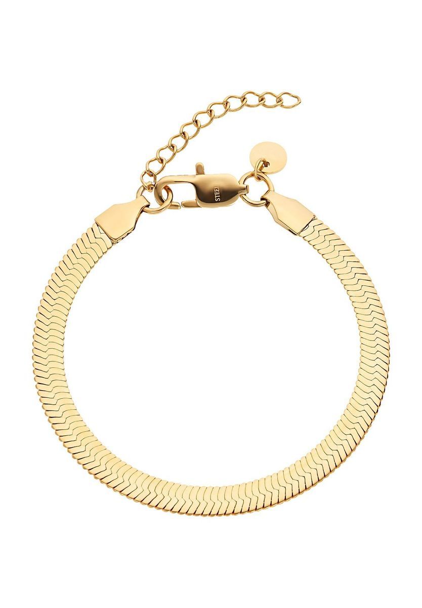 Minimalistisches Flaches Schlangenkette-Armband