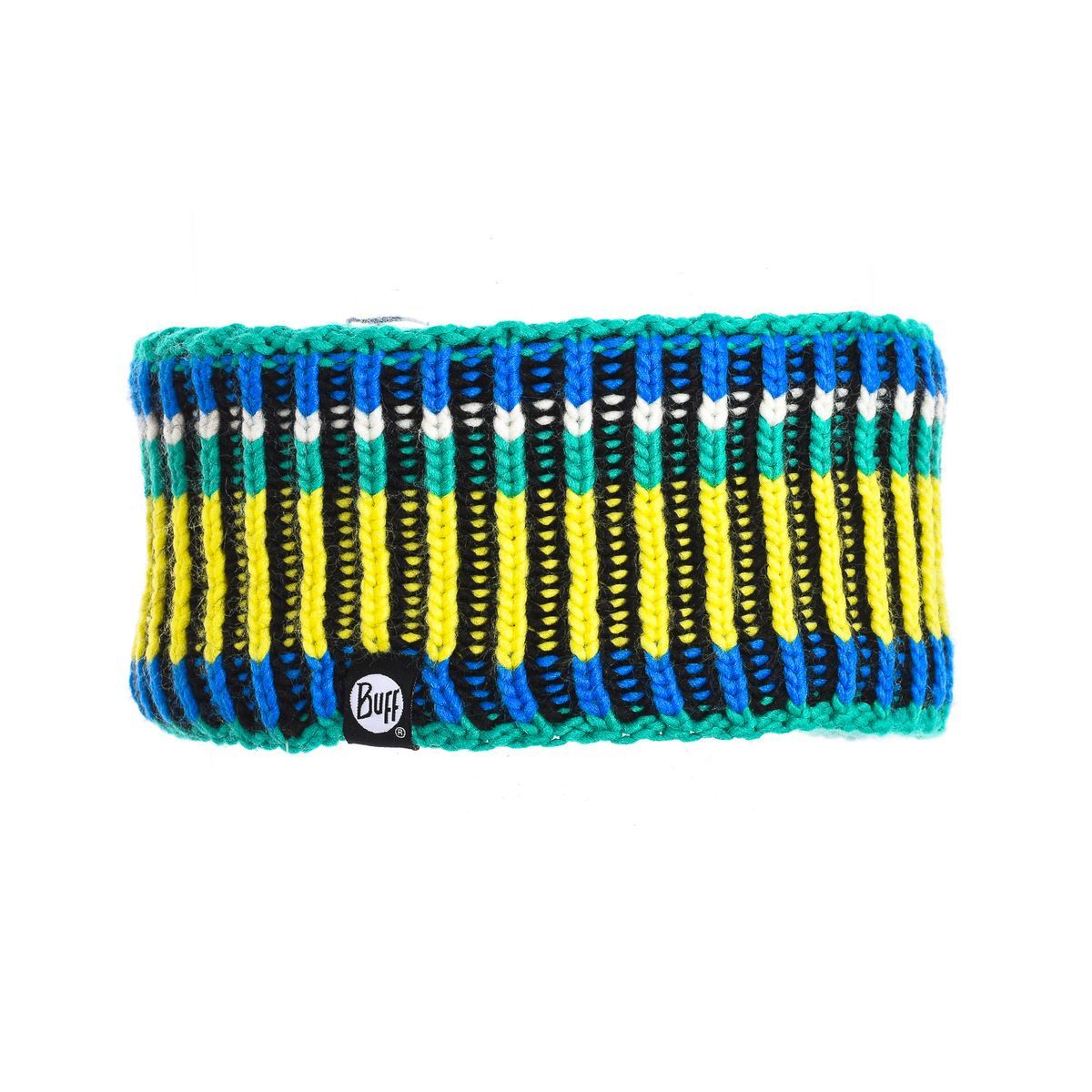 Gestreiftes Strickstirnband mit Fleece-Futter