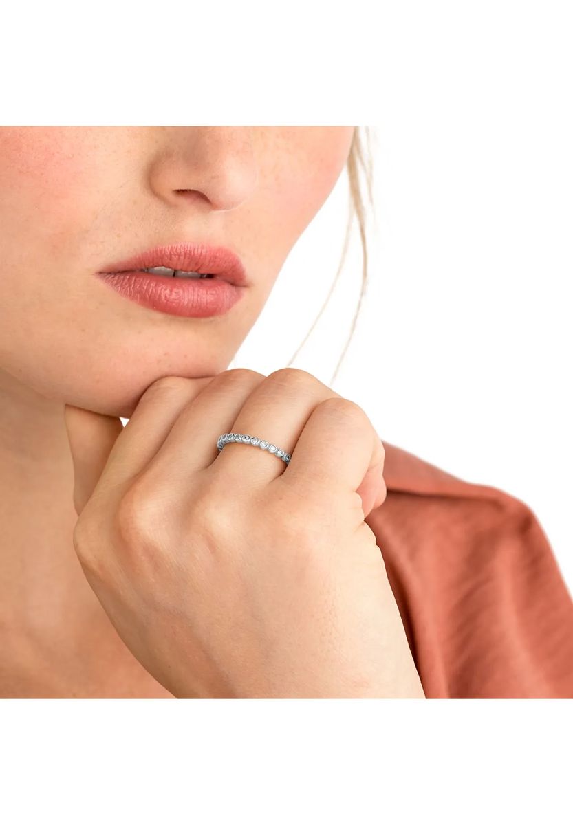 Funkelnder Zirkonia Eternity-Ring
