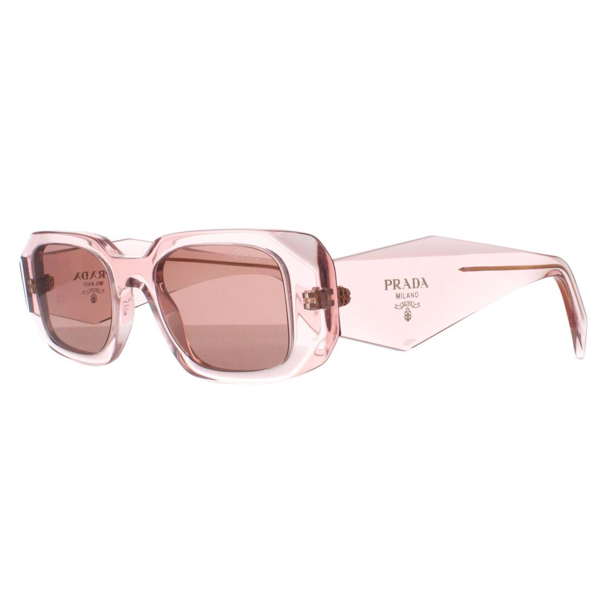 Rechteckige Sonnenbrille im Chunky-Stil