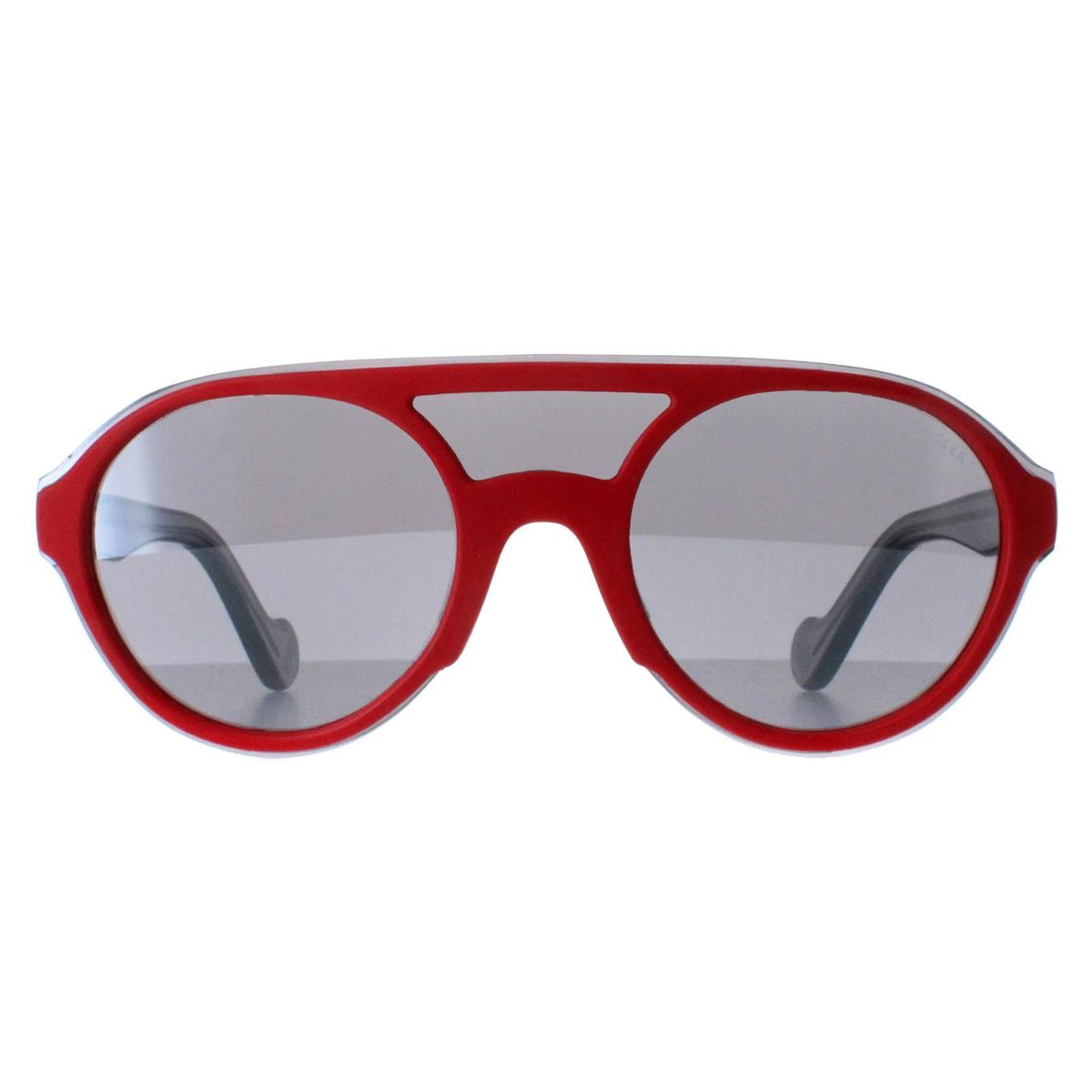 Runde verspiegelte Sonnenbrille mit Doppelsteg
