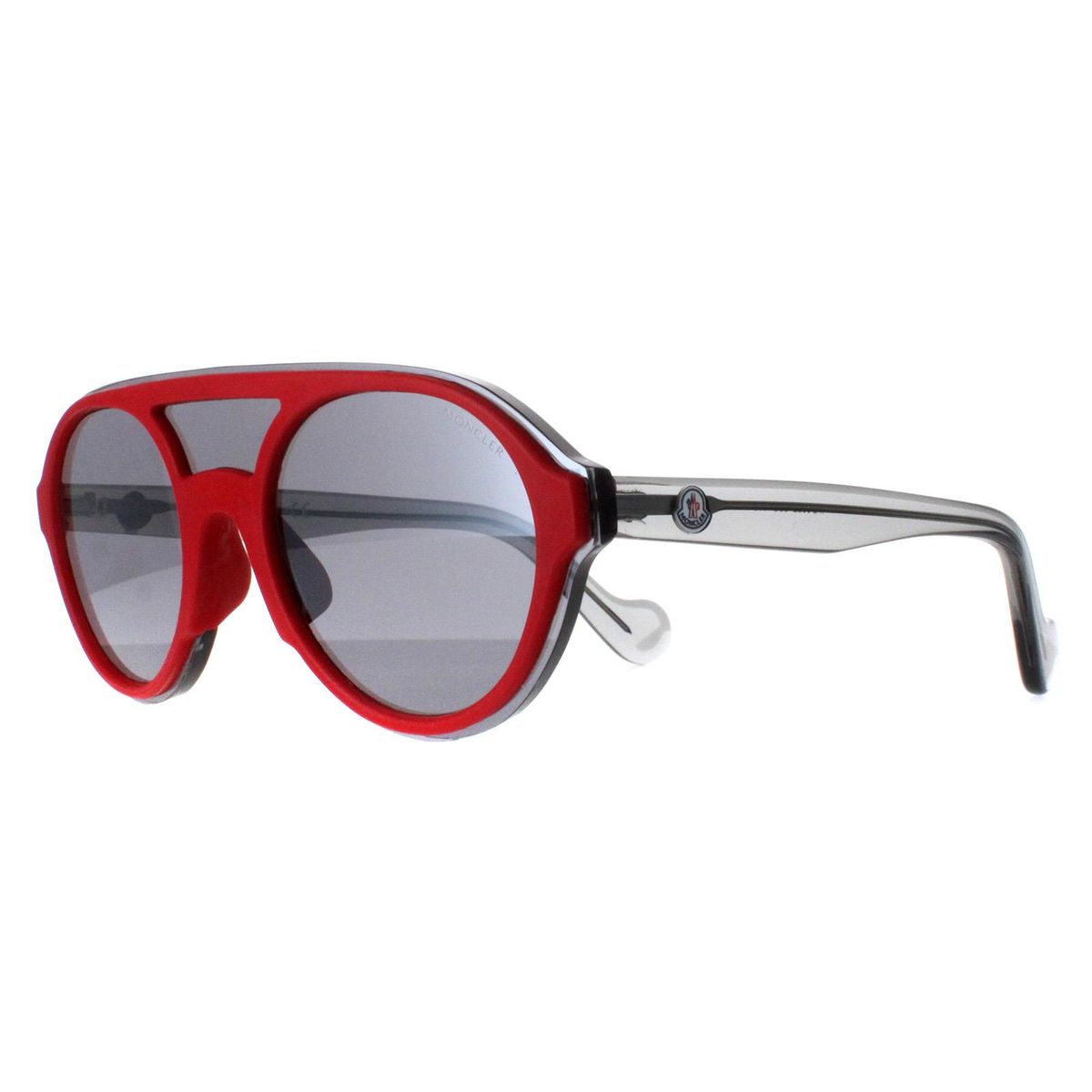 Runde verspiegelte Sonnenbrille mit Doppelsteg