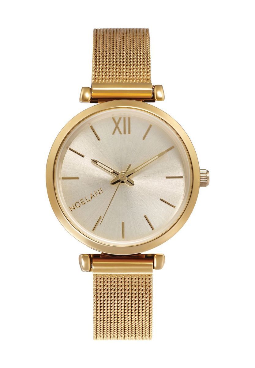 Elegante goldene Milanaise-Armbanduhr