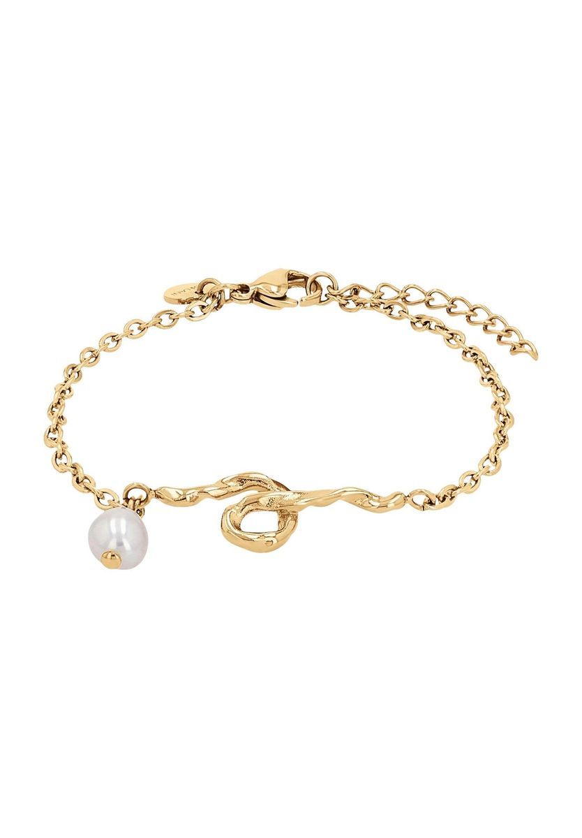 Elegantes Goldarmband mit Perlenanhänger