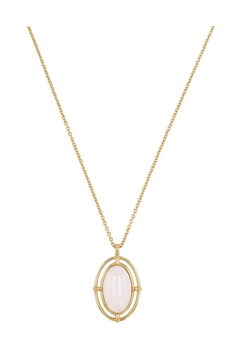 Elegante Halskette mit ovalem Amulett