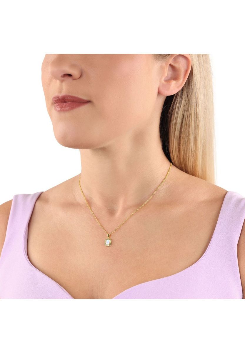 Filigrane Halskette mit Opal-Anhänger