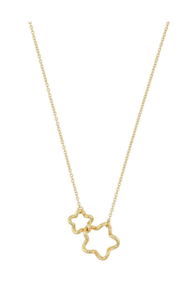 Halskette mit ineinandergreifenden Sternanhängern