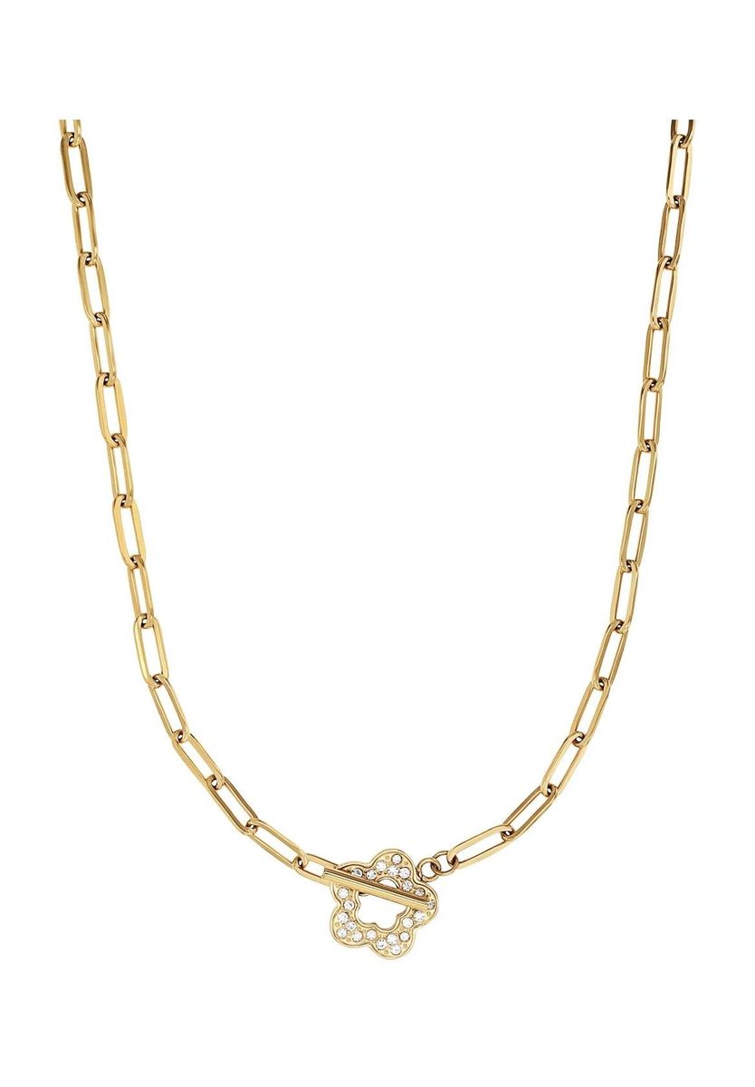 Gliederkette mit Blumen-Knebelverschluss
