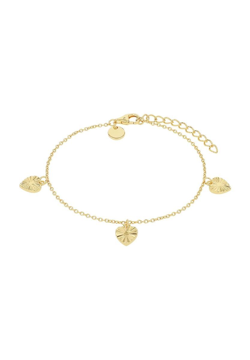Filigranes Armband mit Herz-Anhängern
