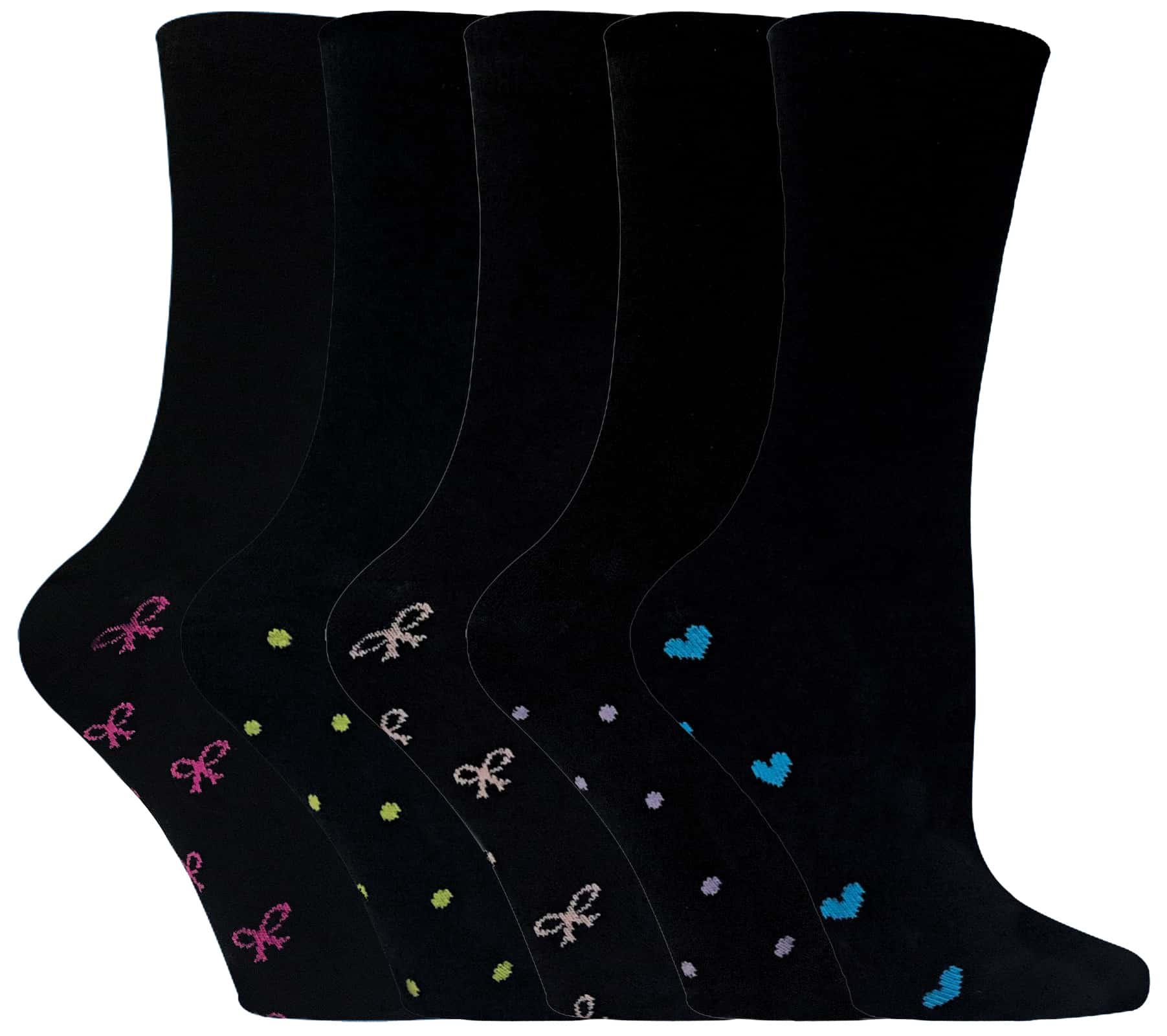 Baumwollmix-Socken mit Mustern