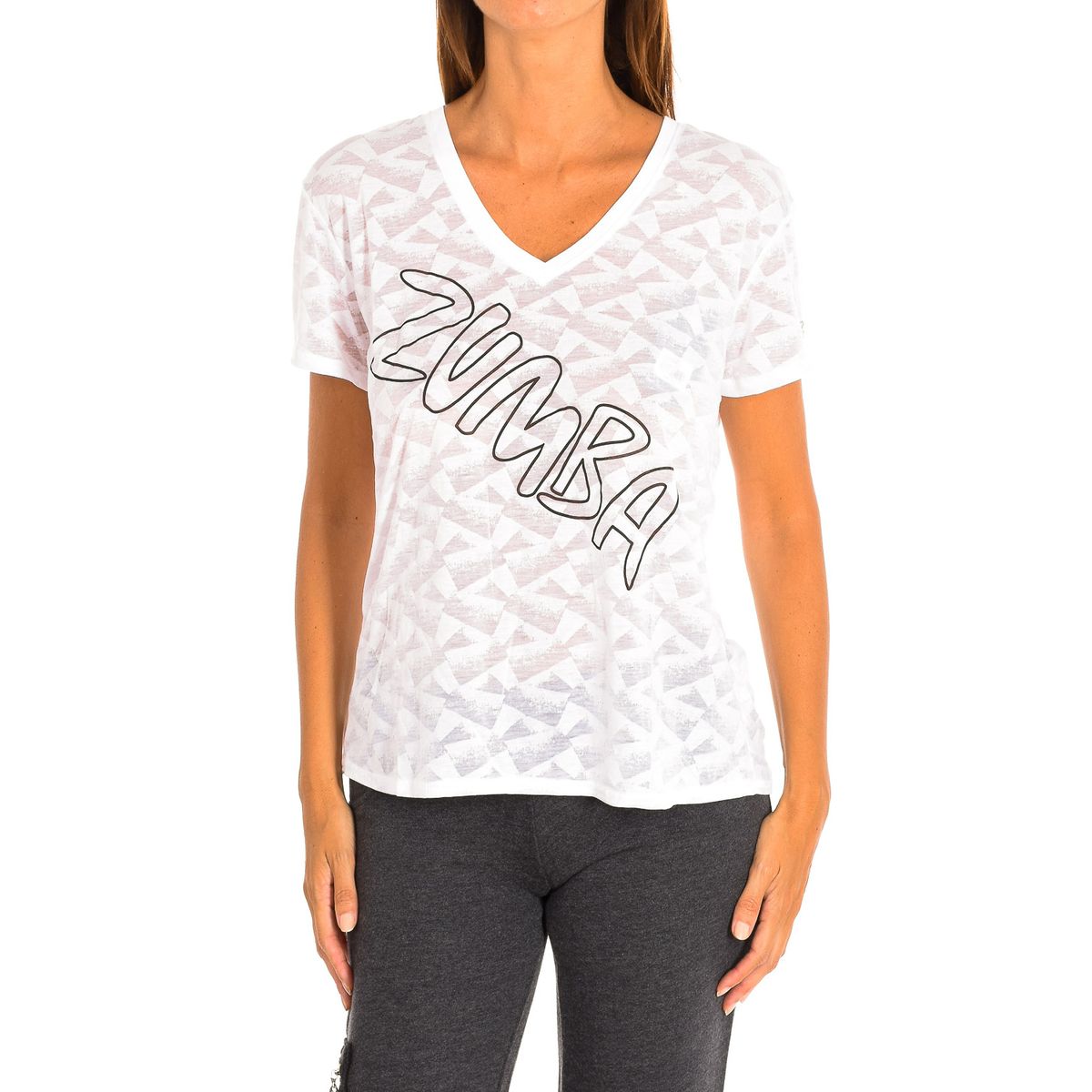 Sportliches T-Shirt mit V-Ausschnitt