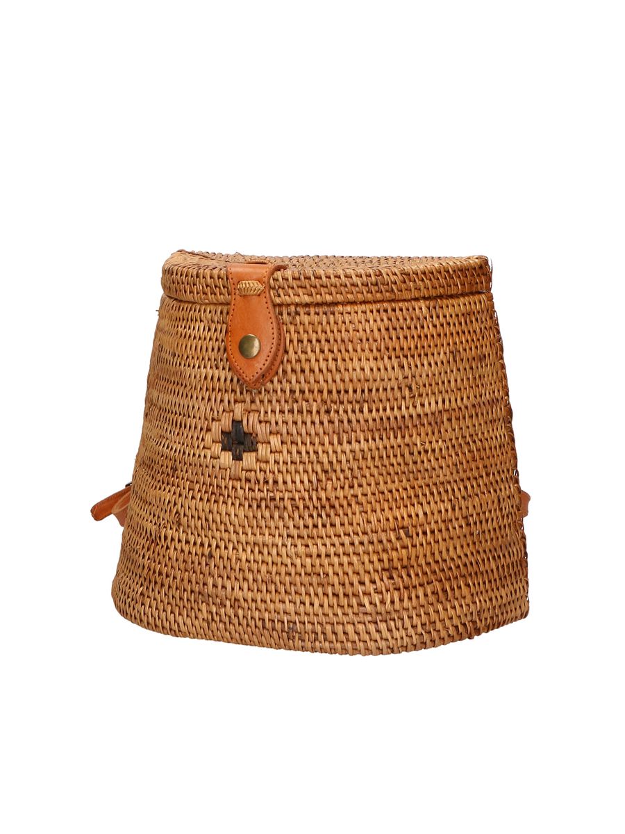 Handgefertigter Rucksack aus Rattan