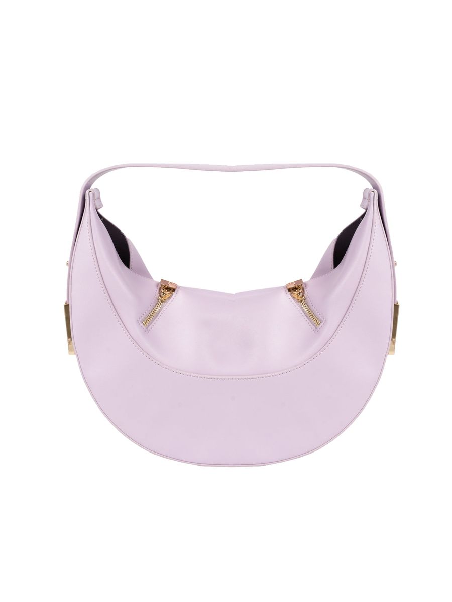 Halbmondförmige Leder-Hobo-Tasche
