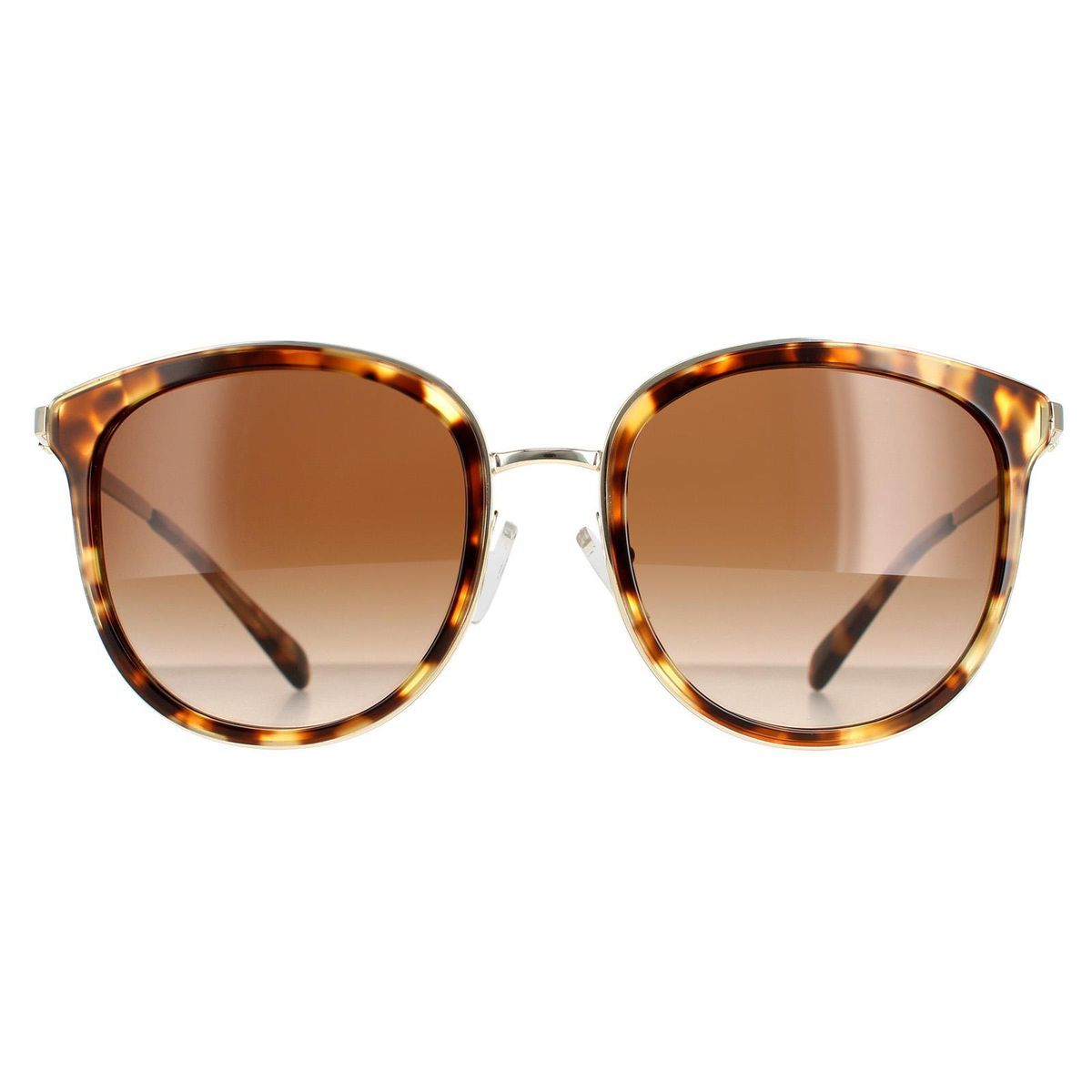 Runde Sonnenbrille mit Verlaufsgläsern und Logo