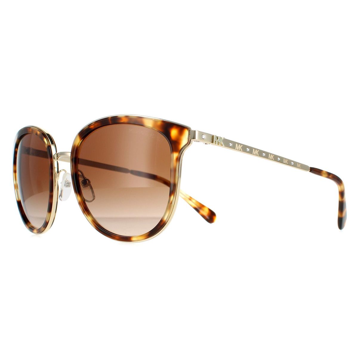 Runde Sonnenbrille mit Verlaufsgläsern und Logo
