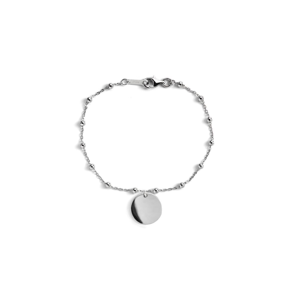 Filigranes Silberarmband mit Perlenkette