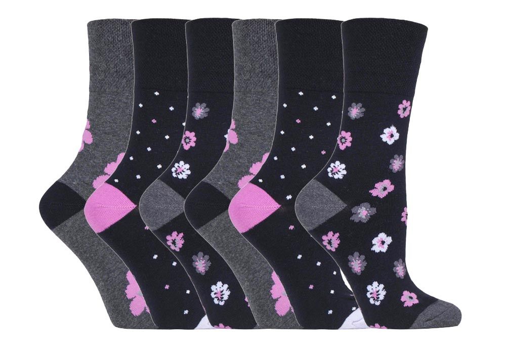 Nicht einschneidende Socken mit Blumenmuster